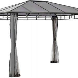 PAWILON OGRODOWY AURORA POLIWĘGLAN 300x360x260cm WIATA CORCIANO ALTANA