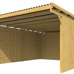 WIATA GARAŻOWA 400X600cm PŁYTA PVC V2